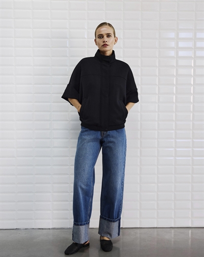 With Black - SLMermaid Ziop Jakke - Black